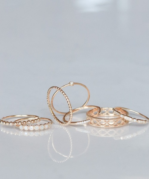 NOIR DE POUPEE(ノワールドプーペ)の「silver925 すかしレースリング(リング・レディース・ゴールド・#13/#11/#9/#5/#3/#15)」の5枚目の写真