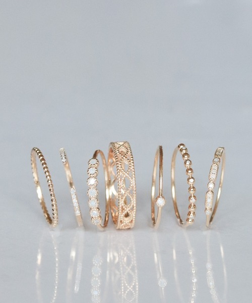 NOIR DE POUPEE(ノワールドプーペ)の「silver925 すかしレースリング(リング・レディース・ゴールド・#13/#11/#9/#5/#3/#15)」の6枚目の写真