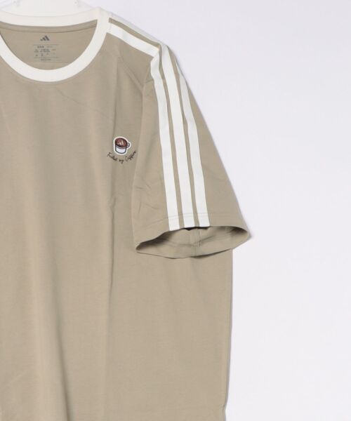 adidas(アディダス)の「adidas/アディダス 半袖 Tシャツ HL249(Tシャツ/カットソー・メンズ・ベージュ/オフホワイト/ブラウン/ブラック・2XL/XL/L/M/3XL)」の6枚目の写真