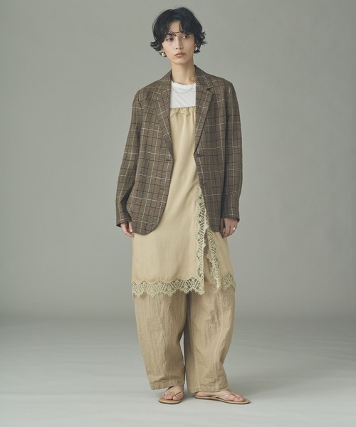 Curensology（カレンソロジー）の「Curensology(カレンソロジー)/2WAYレーススリットスカート（ワンピース・レディース・ベージュ/ブラック・FREE）」の9枚目の写真