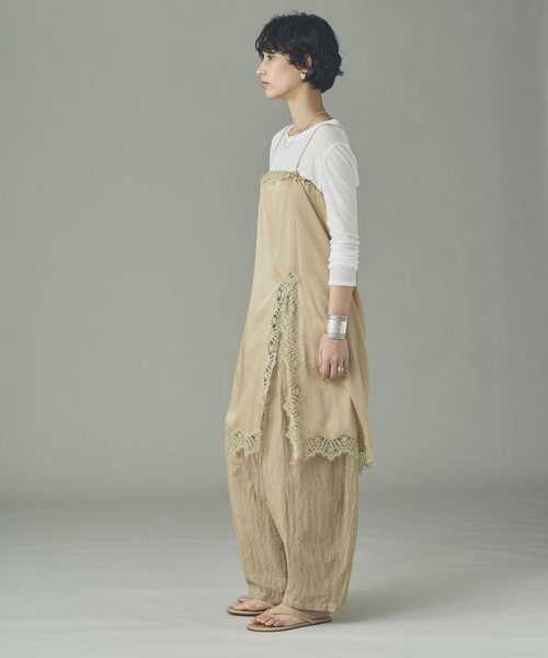 Curensology（カレンソロジー）の「Curensology(カレンソロジー)/2WAYレーススリットスカート（ワンピース・レディース・ベージュ/ブラック・FREE）」の7枚目の写真