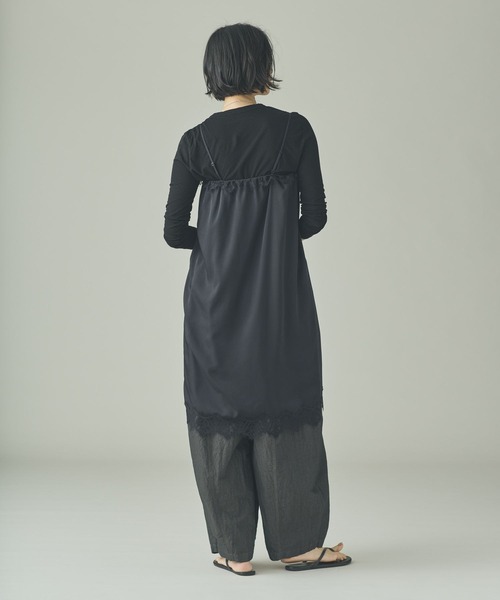 Curensology（カレンソロジー）の「Curensology(カレンソロジー)/2WAYレーススリットスカート（ワンピース・レディース・ベージュ/ブラック・FREE）」の12枚目の写真