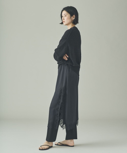 Curensology（カレンソロジー）の「Curensology(カレンソロジー)/2WAYレーススリットスカート（ワンピース・レディース・ベージュ/ブラック・FREE）」の14枚目の写真