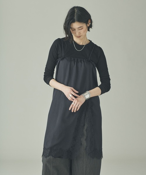 Curensology（カレンソロジー）の「Curensology(カレンソロジー)/2WAYレーススリットスカート（ワンピース・レディース・ベージュ/ブラック・FREE）」の16枚目の写真