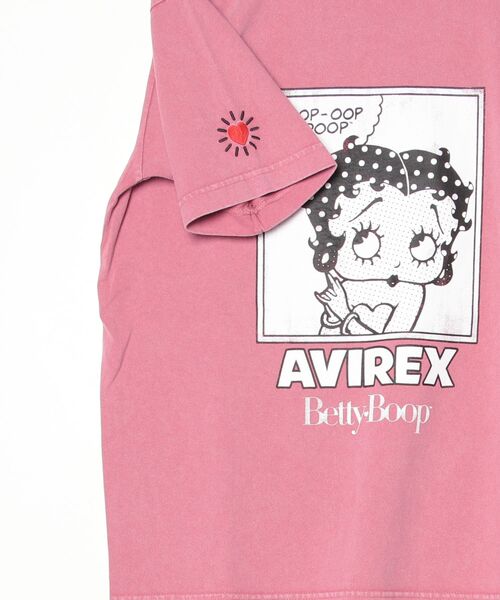 BETTY BOOP（ベティ・ブープ）の「《AVIREX × Betty Boop》FADE WASH S/S T-SHIRT（Tシャツ/カットソー・レディース・ピンク系/チャコールグレー・F）」の14枚目の写真