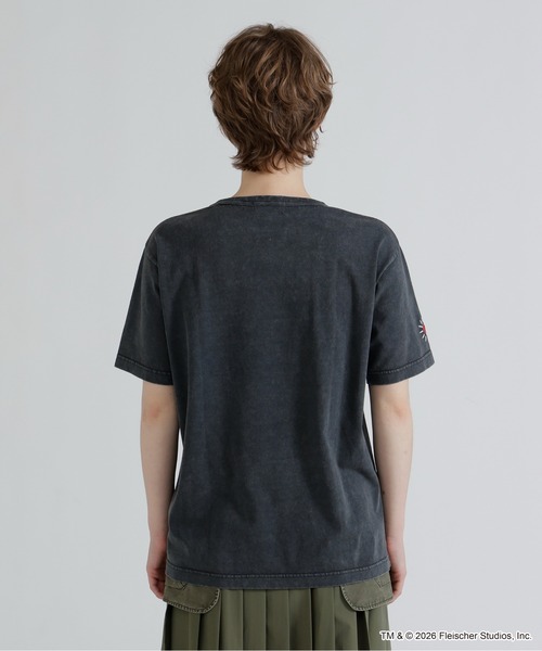 BETTY BOOP（ベティ・ブープ）の「《AVIREX × Betty Boop》FADE WASH S/S T-SHIRT（Tシャツ/カットソー・レディース・ピンク系/チャコールグレー・F）」の5枚目の写真