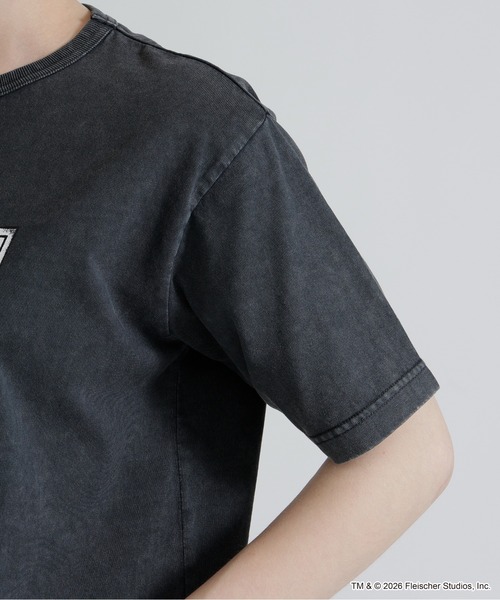 BETTY BOOP（ベティ・ブープ）の「《AVIREX × Betty Boop》FADE WASH S/S T-SHIRT（Tシャツ/カットソー・レディース・ピンク系/チャコールグレー・F）」の7枚目の写真