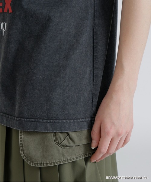 BETTY BOOP（ベティ・ブープ）の「《AVIREX × Betty Boop》FADE WASH S/S T-SHIRT（Tシャツ/カットソー・レディース・ピンク系/チャコールグレー・F）」の10枚目の写真