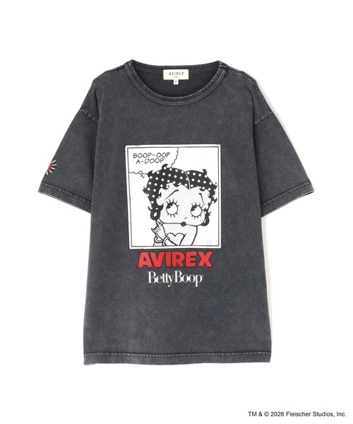 BETTY BOOP（ベティ・ブープ）の「《AVIREX × Betty Boop》FADE WASH S/S T-SHIRT（Tシャツ/カットソー・レディース・ピンク系/チャコールグレー・F）」の11枚目の写真