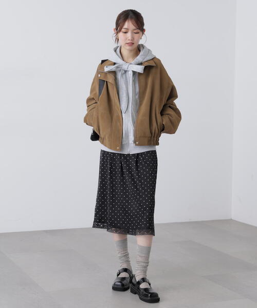 FREE'S MART（フリーズマート）の「◆レーストリムサテンミディスカート（スカート・レディース・ホワイト系その他/イエロー/ブラック系その他・FREE）」の7枚目の写真