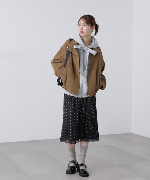 FREE'S MART（フリーズマート）の「◆レーストリムサテンミディスカート（スカート・レディース・ホワイト系その他/イエロー/ブラック系その他・FREE）」の8枚目の写真