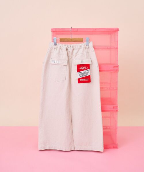 PENNEYS(ぺニーズ)の「【PENNEY'S】デニムワークスカート(デニムスカート・レディース・インディゴブルー/アイボリー・L/M)」の2枚目の写真