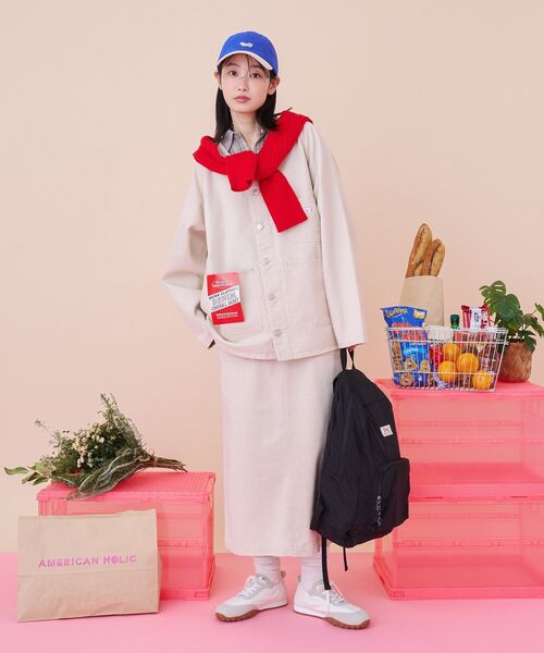 PENNEYS(ぺニーズ)の「【PENNEY'S】デニムワークスカート(デニムスカート・レディース・インディゴブルー/アイボリー・L/M)」の20枚目の写真
