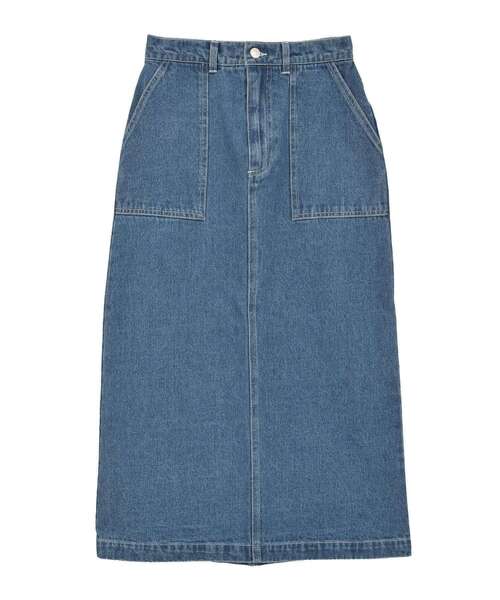 PENNEYS(ぺニーズ)の「【PENNEY'S】デニムワークスカート(デニムスカート・レディース・インディゴブルー/アイボリー・L/M)」の14枚目の写真