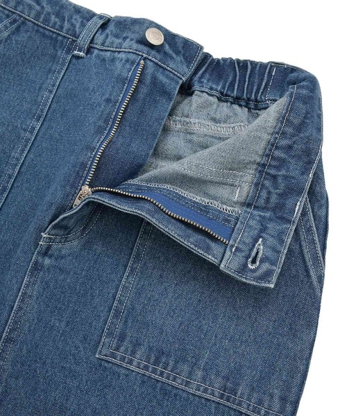 PENNEYS(ぺニーズ)の「【PENNEY'S】デニムワークスカート(デニムスカート・レディース・インディゴブルー/アイボリー・L/M)」の8枚目の写真