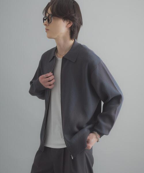 SENSE OF PLACE by URBAN RESEARCH(センスオブプレイスバイアーバンリサーチ)の「『洗濯可』アーガイルジップニットカーディガン(カーディガン/ボレロ・メンズ・ブルー/ネイビー・LARGE/MEDIUM)」の19枚目の写真