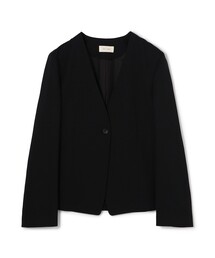 DES PRES（デ・プレ）の「ポリエステルウールバラシャ Vカラージャケット（ノーカラージャケット）」