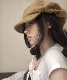 DIAVEL（ディアベル）の「【春夏新作】ワンポイント付きくしゅくしゅキャスケット（キャスケット）」