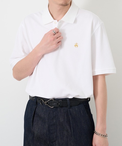 BROOKS BROTHERS(ブルックスブラザーズ)の「【BROOKS BROTHERS】Pima Cotton Pique Polo BB18200 UNTR(ポロシャツ・メンズ・ブラック/ホワイト/ネイビー・XL/L/M)」の19枚目の写真