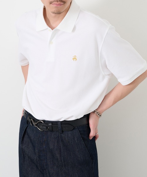 BROOKS BROTHERS(ブルックスブラザーズ)の「【BROOKS BROTHERS】Pima Cotton Pique Polo BB18200 UNTR(ポロシャツ・メンズ・ブラック/ホワイト/ネイビー・XL/L/M)」の21枚目の写真