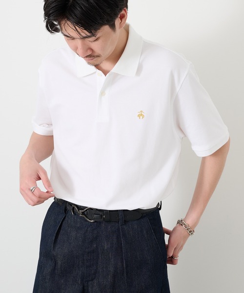 BROOKS BROTHERS(ブルックスブラザーズ)の「【BROOKS BROTHERS】Pima Cotton Pique Polo BB18200 UNTR(ポロシャツ・メンズ・ブラック/ホワイト/ネイビー・XL/L/M)」の22枚目の写真