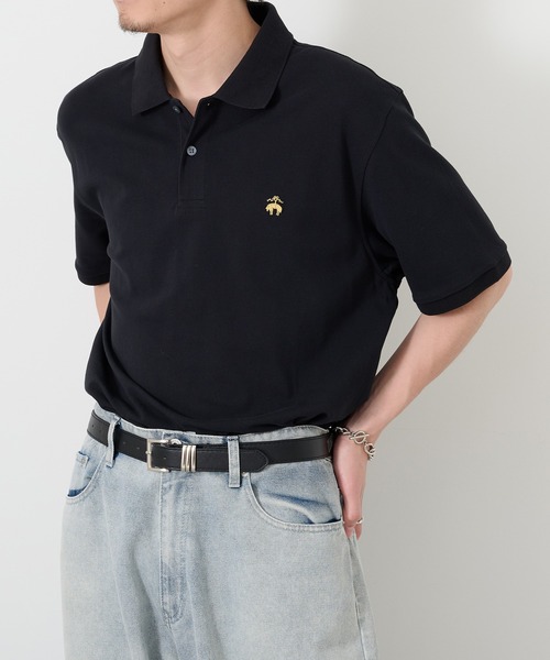 BROOKS BROTHERS(ブルックスブラザーズ)の「【BROOKS BROTHERS】Pima Cotton Pique Polo BB18200 UNTR(ポロシャツ・メンズ・ブラック/ホワイト/ネイビー・XL/L/M)」の4枚目の写真
