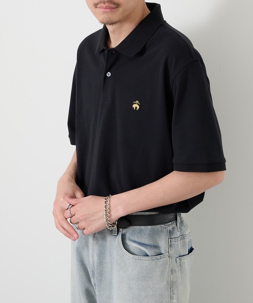 BROOKS BROTHERS(ブルックスブラザーズ)の「【BROOKS BROTHERS】Pima Cotton Pique Polo BB18200 UNTR(ポロシャツ・メンズ・ブラック/ホワイト/ネイビー・XL/L/M)」の5枚目の写真
