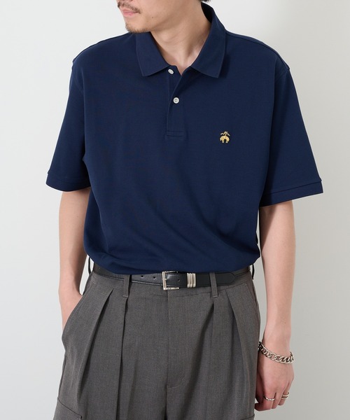 BROOKS BROTHERS(ブルックスブラザーズ)の「【BROOKS BROTHERS】Pima Cotton Pique Polo BB18200 UNTR(ポロシャツ・メンズ・ブラック/ホワイト/ネイビー・XL/L/M)」の11枚目の写真