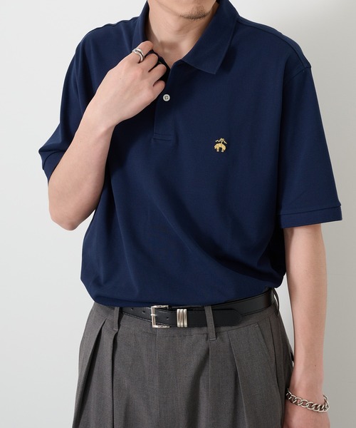 BROOKS BROTHERS(ブルックスブラザーズ)の「【BROOKS BROTHERS】Pima Cotton Pique Polo BB18200 UNTR(ポロシャツ・メンズ・ブラック/ホワイト/ネイビー・XL/L/M)」の12枚目の写真