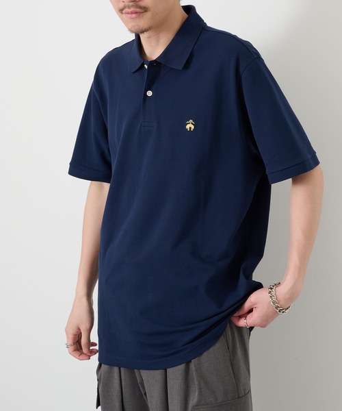 BROOKS BROTHERS(ブルックスブラザーズ)の「【BROOKS BROTHERS】Pima Cotton Pique Polo BB18200 UNTR(ポロシャツ・メンズ・ブラック/ホワイト/ネイビー・XL/L/M)」の13枚目の写真