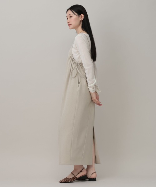 A part by（アパートバイ）の「【多機能】リネンライクキャミワンピース（ワンピース・レディース・ブルー/ベージュ/チャコールグレー・FREE）」の20枚目の写真