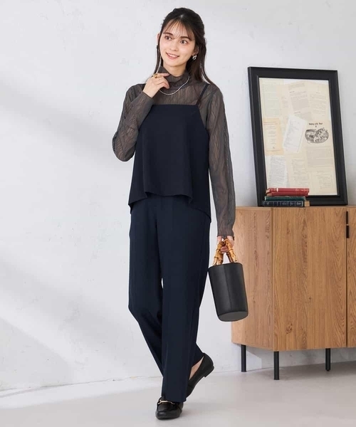a.v.v(アーヴェヴェ)の「【2WAY】ビスチェ(その他トップス・レディース・ベージュ/ネイビー・39)」の3枚目の写真