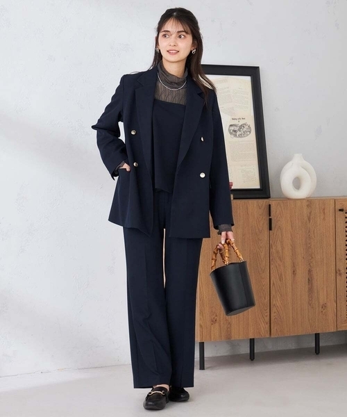 a.v.v(アーヴェヴェ)の「【2WAY】ビスチェ(その他トップス・レディース・ベージュ/ネイビー・39)」の4枚目の写真
