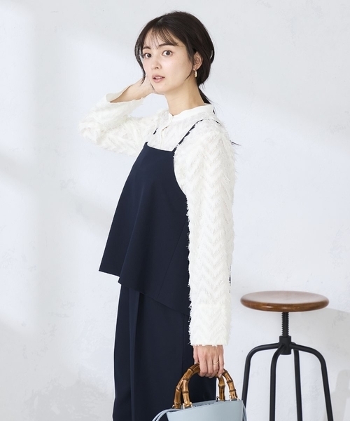 a.v.v(アーヴェヴェ)の「【2WAY】ビスチェ(その他トップス・レディース・ベージュ/ネイビー・39)」の9枚目の写真