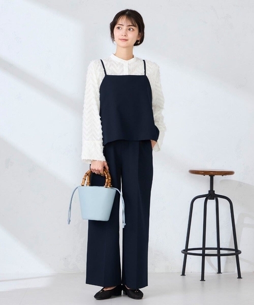 a.v.v(アーヴェヴェ)の「【2WAY】ビスチェ(その他トップス・レディース・ベージュ/ネイビー・39)」の10枚目の写真