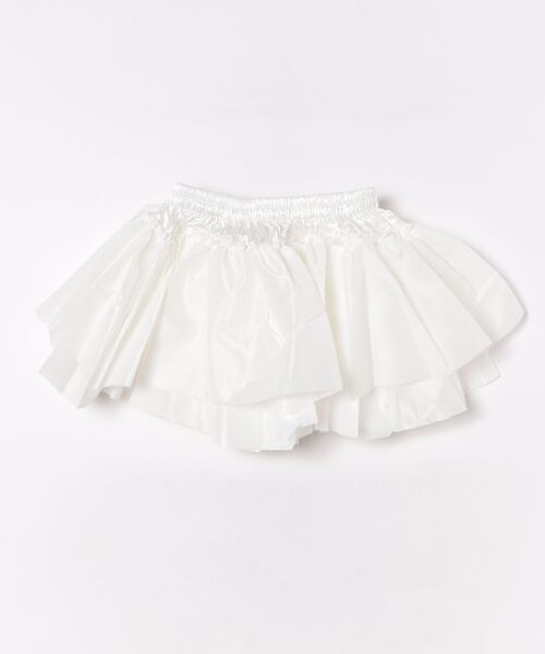 BODYLINE(ボディライン)の「二段レイヤードのフリルスカートパニエ(スカート・レディース・オフホワイト・M)」の12枚目の写真