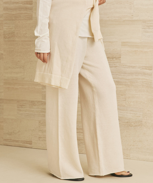 plage（プラージュ）の「organic linen 混 ニットパンツ（その他パンツ・レディース・ブラウン/アイボリー・36/38）」の20枚目の写真