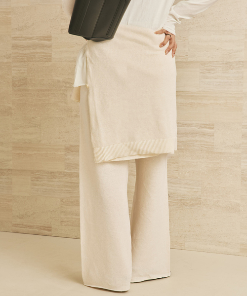 plage（プラージュ）の「organic linen 混 ニットパンツ（その他パンツ・レディース・ブラウン/アイボリー・36/38）」の22枚目の写真