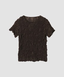 ESTNATION | ESTNATION / シャーリング フラワー Tシャツ(Tシャツ/カットソー)