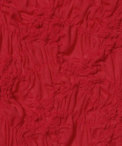 ESTNATION(エストネーション)の「ESTNATION / シャーリング フラワー Tシャツ(Tシャツ/カットソー・レディース・オフホワイト/レッド/ブラック・FREE)」の7枚目の写真