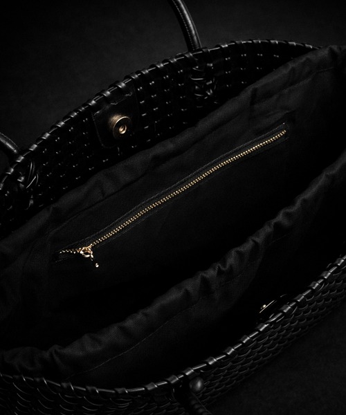 folka(フォルカ)の「1D52-KR Inter Weave Tote(トートバッグ・レディース・ブラック・ONESIZE)」の3枚目の写真