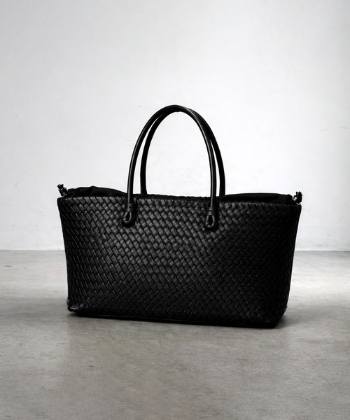 folka(フォルカ)の「1D52-KR Inter Weave Tote(トートバッグ・レディース・ブラック・ONESIZE)」の8枚目の写真