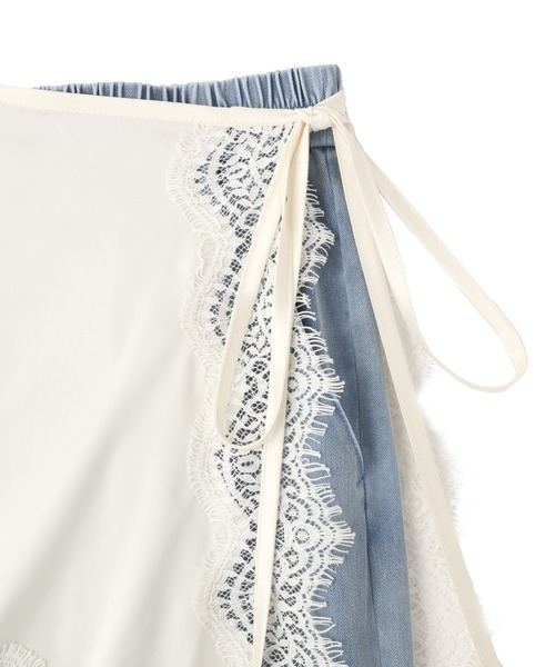 Editt by YECCA VECCA(エディットバイイェッカヴェッカ)の「【2点SET】レイヤードワイドパンツ(その他パンツ・レディース・グレー/ブルー・FREE)」の14枚目の写真