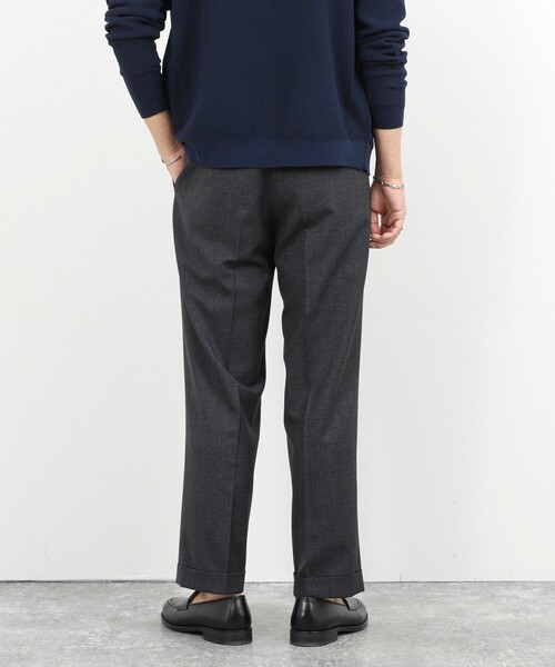 NOLLEY’S（ノーリーズ）の「ウォッシャブルウールワイドスラックス 26SS（スラックス・メンズ・チャコールグレー/ベージュ/ブルー系その他・S/M/L/XL）」の8枚目の写真