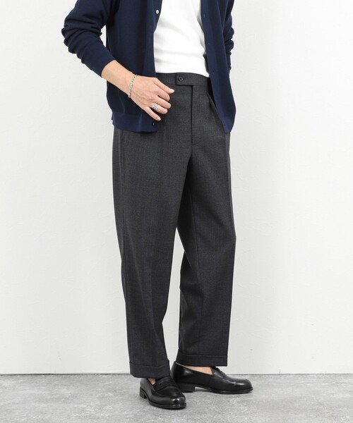 NOLLEY’S（ノーリーズ）の「ウォッシャブルウールワイドスラックス 26SS（スラックス・メンズ・チャコールグレー/ベージュ/ブルー系その他・S/M/L/XL）」の10枚目の写真