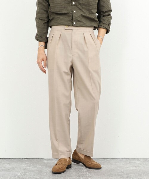 NOLLEY’S（ノーリーズ）の「ウォッシャブルウールワイドスラックス 26SS（スラックス・メンズ・チャコールグレー/ベージュ/ブルー系その他・S/M/L/XL）」の14枚目の写真