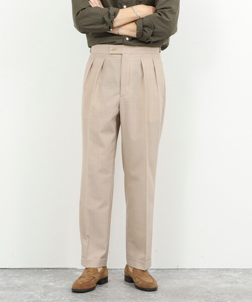 NOLLEY’S（ノーリーズ）の「ウォッシャブルウールワイドスラックス 26SS（スラックス・メンズ・チャコールグレー/ベージュ/ブルー系その他・S/M/L/XL）」の15枚目の写真