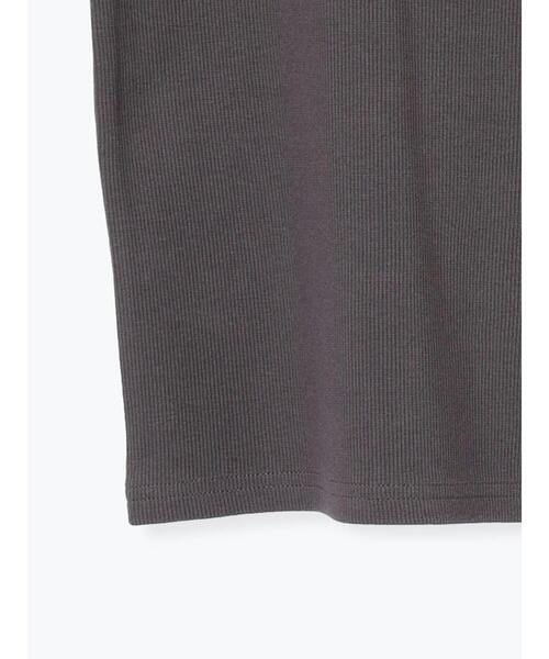 Te chichi（テチチ）の「テレコスクエアタンクトップ（Tシャツ/カットソー・レディース・チャコールグレー/オフホワイト/ブラック・F）」の14枚目の写真