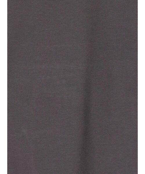 Te chichi（テチチ）の「テレコスクエアタンクトップ（Tシャツ/カットソー・レディース・チャコールグレー/オフホワイト/ブラック・F）」の16枚目の写真