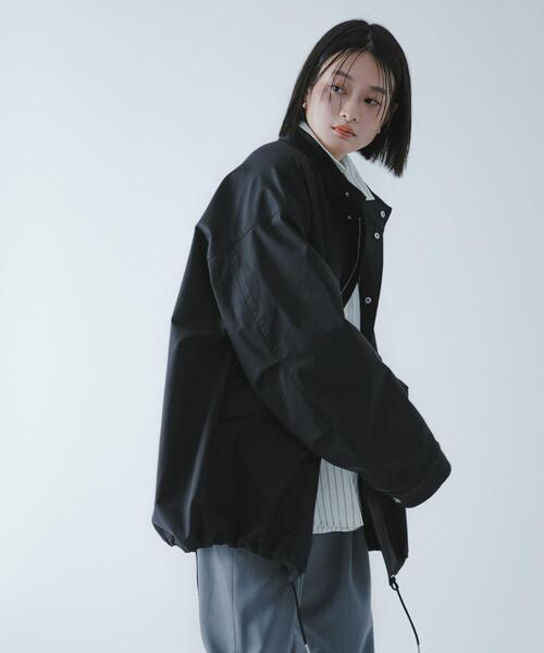 SENSE OF PLACE by URBAN RESEARCH（センスオブプレイスバイアーバンリサーチ）の「『撥水/防花粉』SKINProof ミリタリージャケット（ミリタリージャケット・レディース・アイボリー/ブラック・ONE）」の21枚目の写真